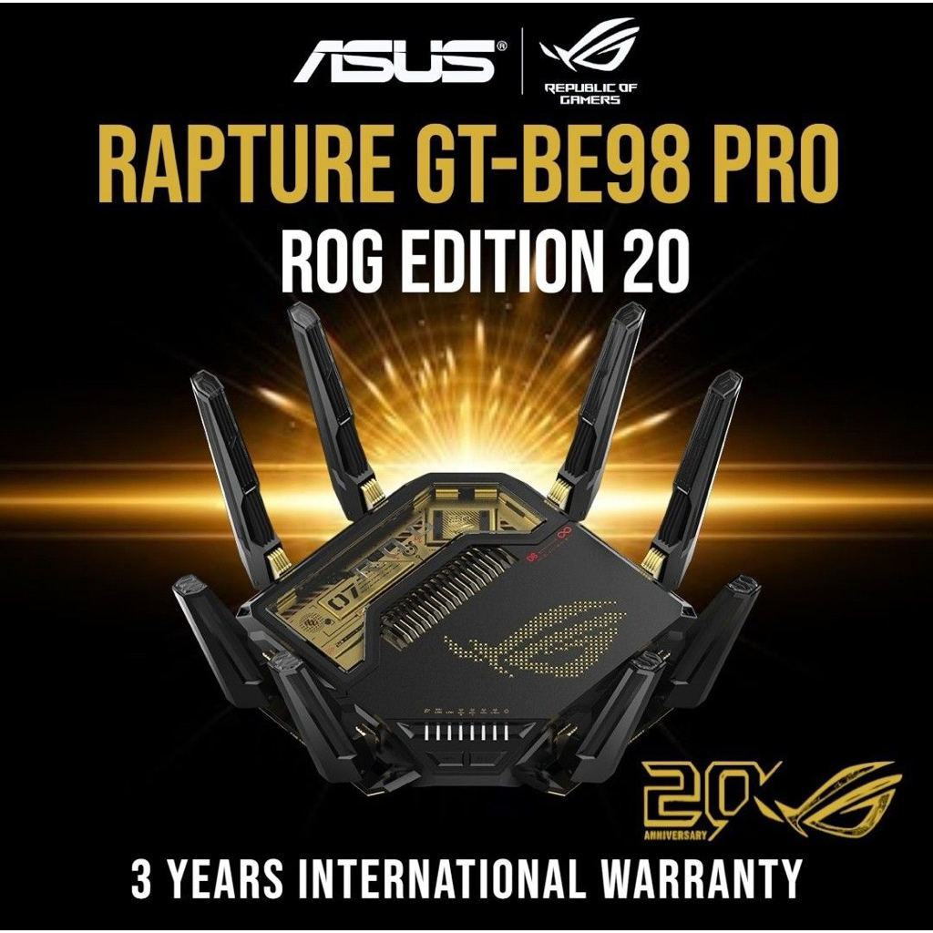 Jual READY STOCK] Asus ROG Rapture GT-BE98 Pro Edition 20 Gaming Router | Shopee Indonesia