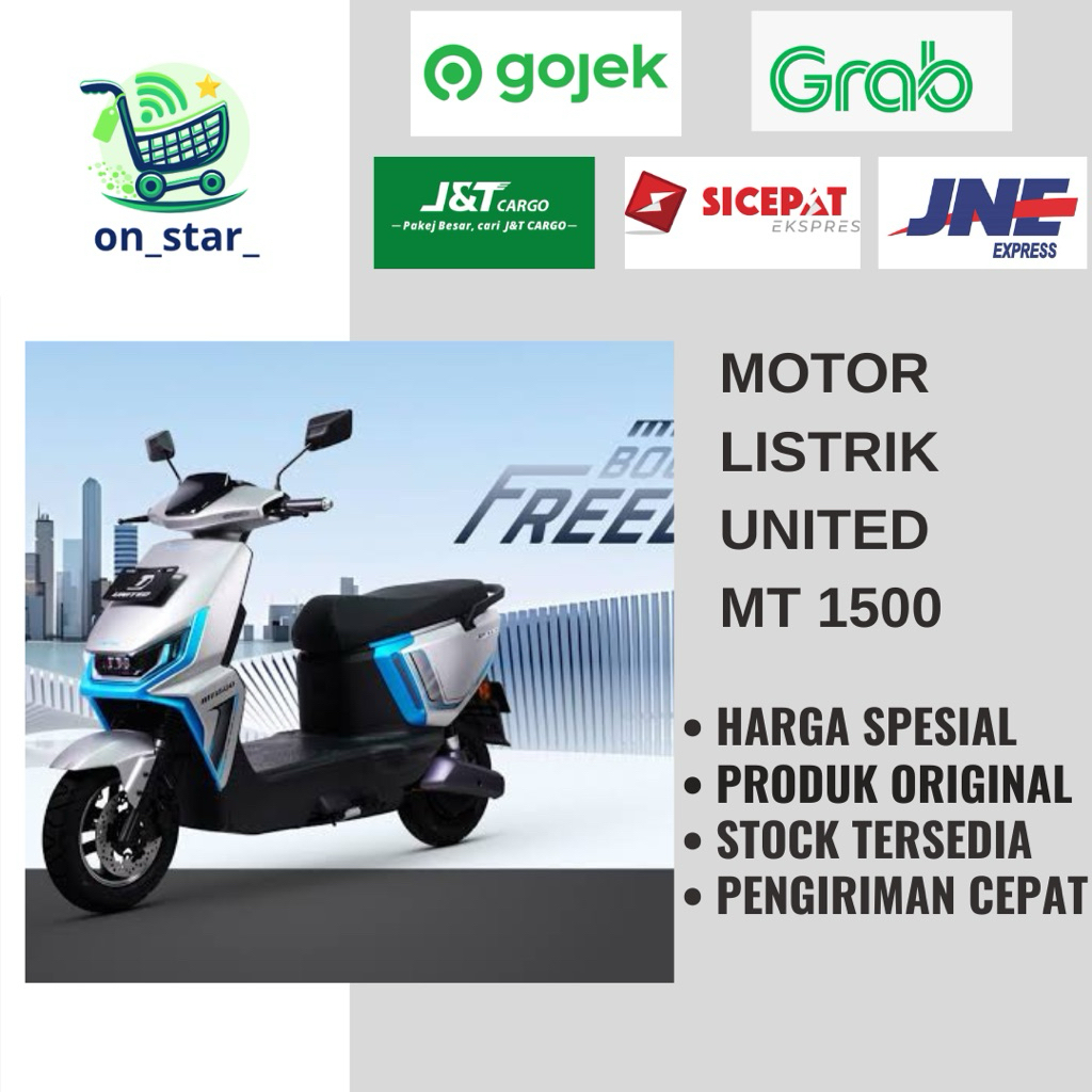 Jual Motor Listrik United MT1500 E-motor United MT 1500 Free Ongkir Xtra | Shopee Indonesia