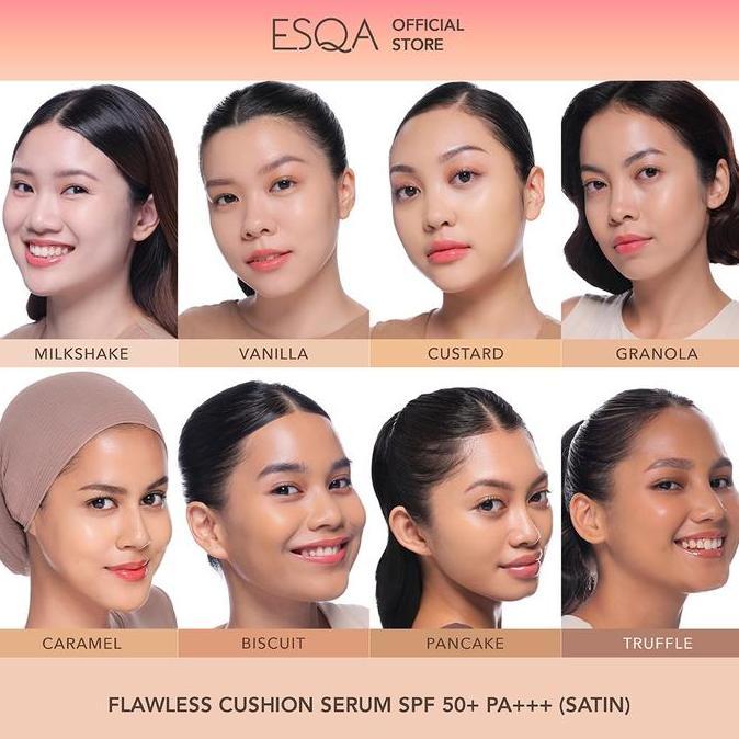 ESQA Flawless Cushion Serum SPF 50+ PA+++ - Satin