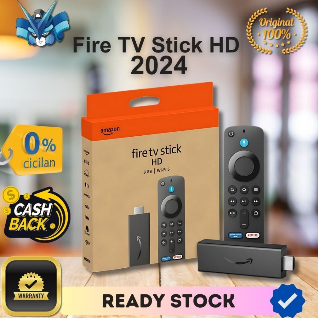 Jual Amazon Fire TV Stick HD 2024 Wifi 5 With Alexa / FireTv Stik HD wifi5 | Shopee Indonesia