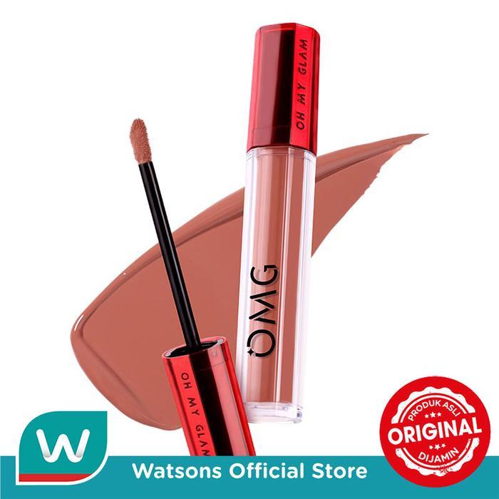 OMG Glam Mattelast Tahan Lama Warna Bumble, Melembapkan dengan Ceramide dan Vitamin E, 2.9g Glam Mattelast Lip Cream 11 Bumbl