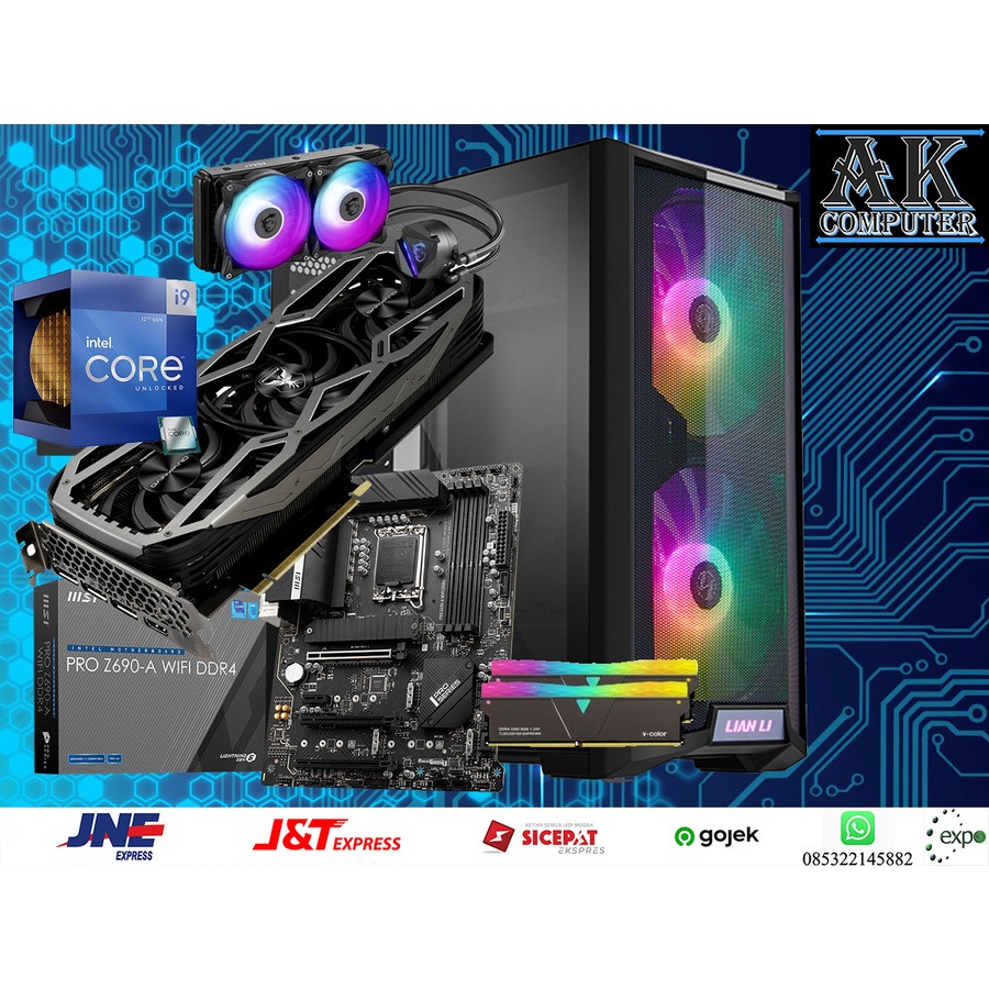 PC HIGH END GEN 12 INTEL CORE I9 12900K - VGA RTX 3070 8GB - RAM 32GB