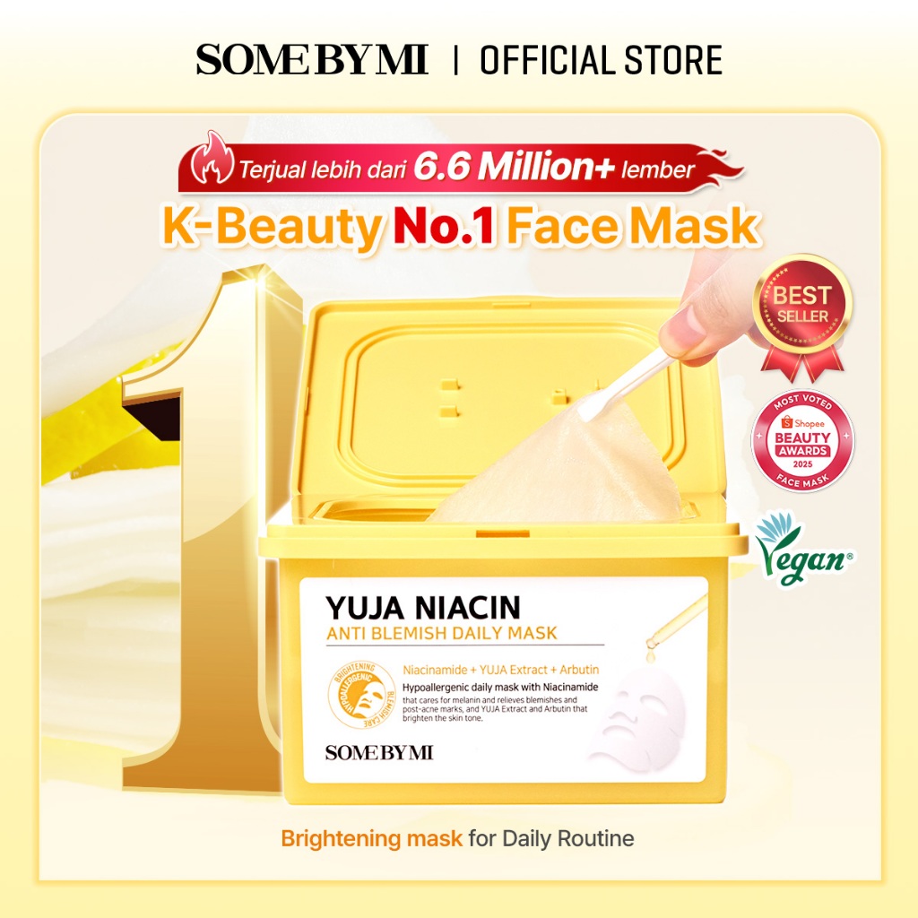 NEW!!! [BEST SELLING] SOME BY MI YUJA NIACIN ANTI-BLEMISH DAILY MASK [30 sheets]