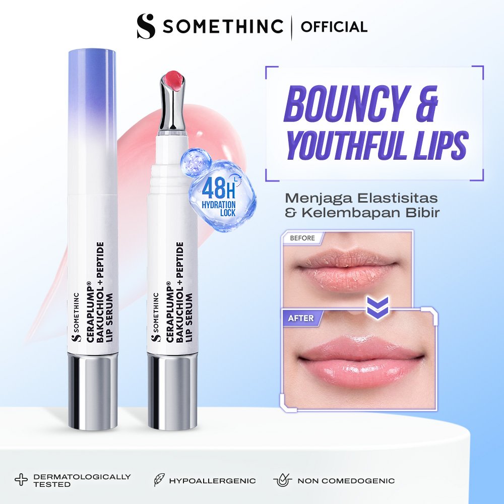 Jual [NEW!] SOMETHINC Ceraplump® Bakuchiol + Peptide Lip Serum | Hydrating Lip Serum untuk Bibir Pecah Pecah, Lip Treatment Melembapkan Bibir Kering | Shopee Indonesia