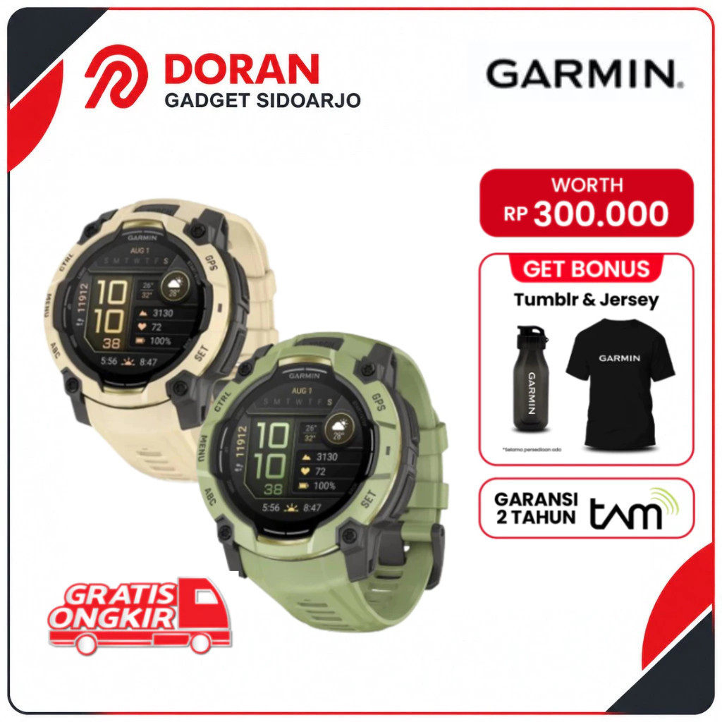 Garmin Instinct 3 Amoled 45mm 50mm GPS Watch - Limited Edition Alpine Rush