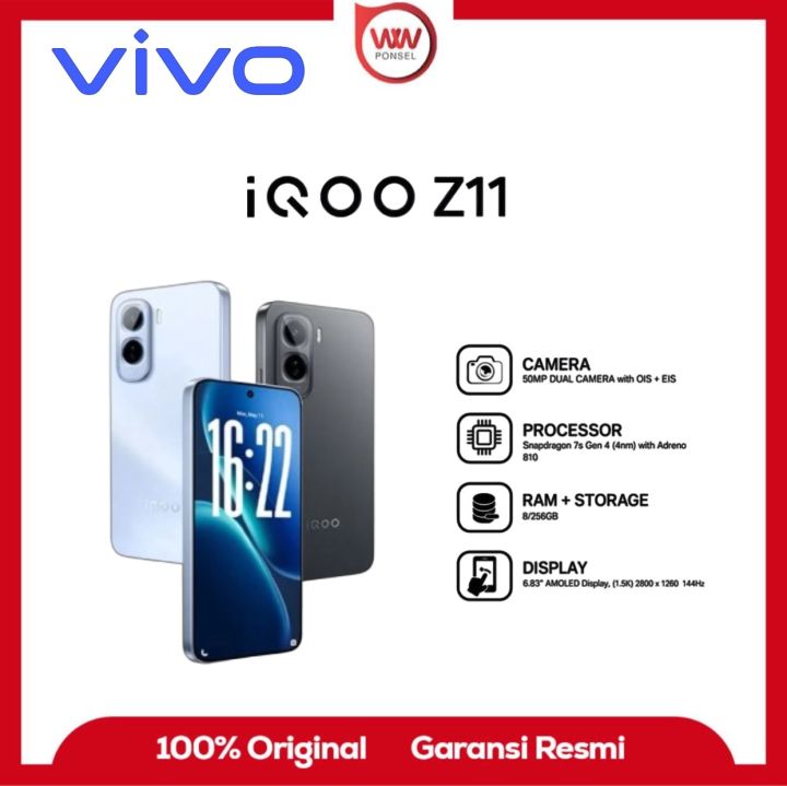 HP IQOO Z11 5G Ram 8GB Internal 128GB Garansi Resmi | Lazada Indonesia