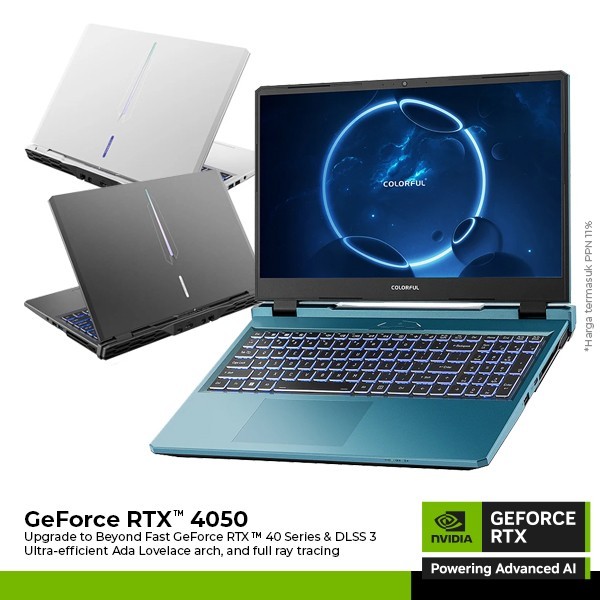Jual Laptop Gaming COLORFUL EVOL P15 GeForce RTX 4050 i5-12450H RAM16GB / SSD 512 | Shopee Indonesia