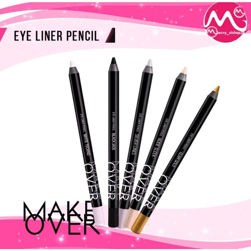 Jual MAKE OVER EYE LINER PENCIL ( makeover eyeliner ) | Shopee Indonesia
