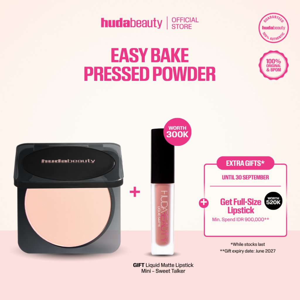 Jual Huda Beauty Easy Bake Pressed Powder | Shopee Indonesia