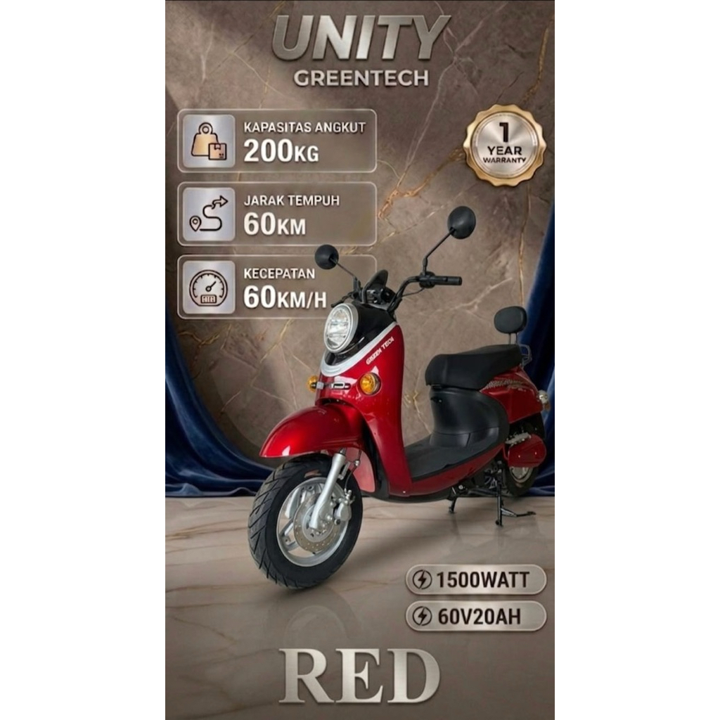 Jual Motor Listrik Greentech Unity Classic - Off The Road | Shopee Indonesia