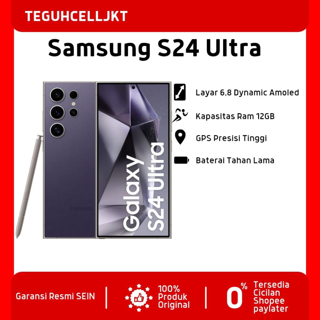 Jual SAMSUNG GALAXY S24 ULTRA 5G| 256GB/512GB | Shopee Indonesia