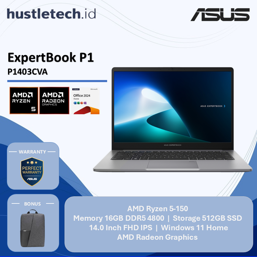 Jual Laptop Asus Expertbook P1 PM1403CDA Ryzen 5-150 16GB 512GB SSD 14.0 Inch FHD IPS Windows 11 | Shopee Indonesia