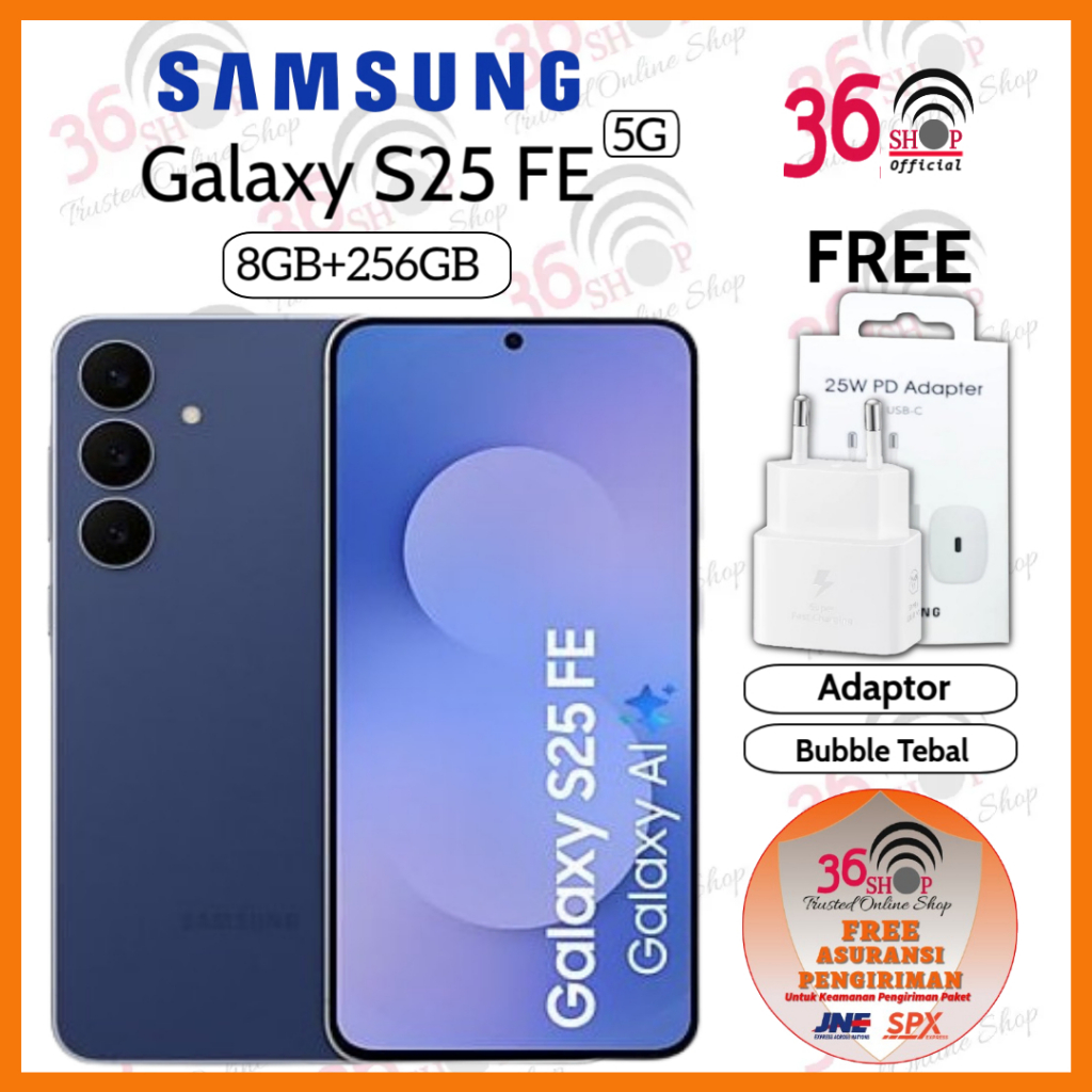 Jual Samsung Galaxy S25 FE 5G 8GB+256GB Display Dynamic LTPO AMOLED 6.7 inches - Exynos 2400 - Camera 50MP - 4900mAh - Garansi Resmi 1 Tahun | Shopee Indonesia