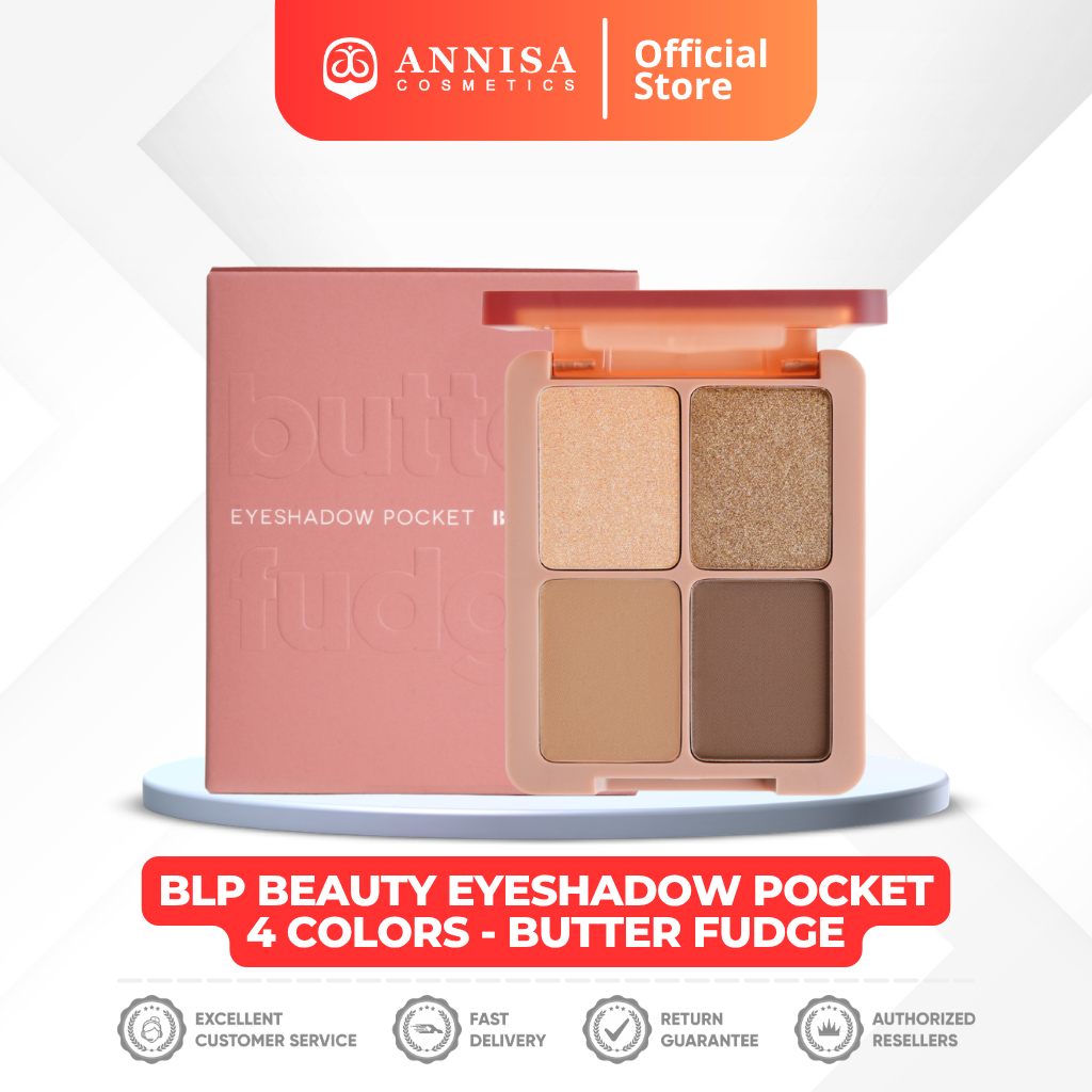 BLP Beauty Eyeshadow Pocket 4 Colors - Butter Fudge