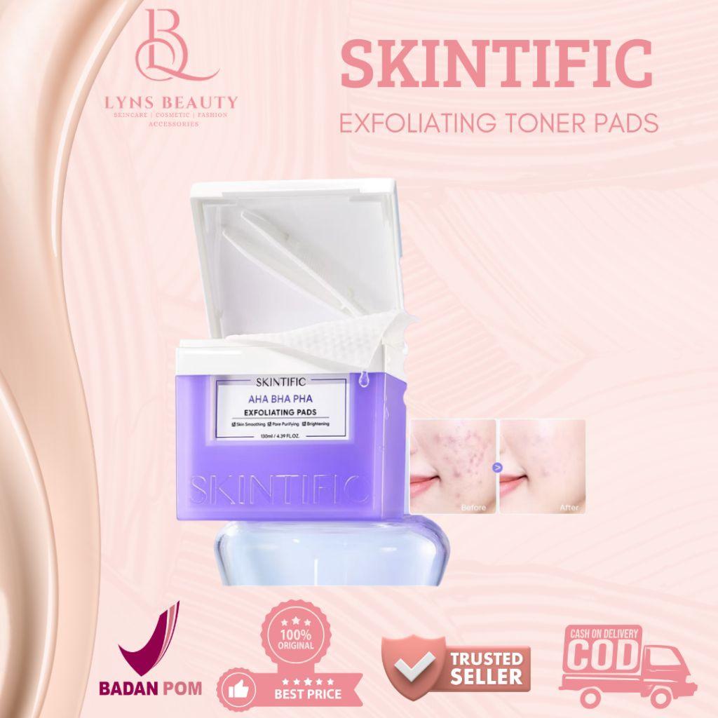 SKINTIFIC - Exfoliating Toner Pads || Lyns Beauty