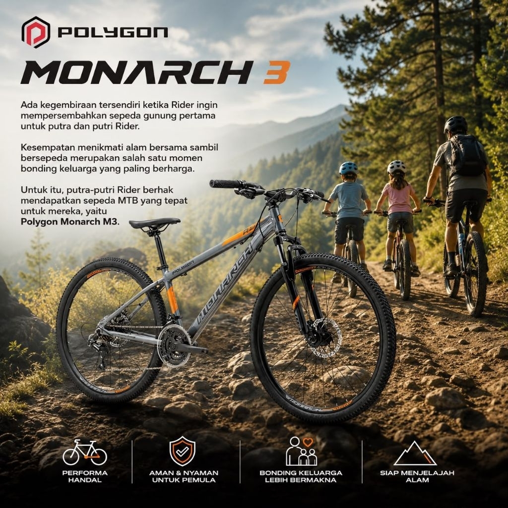 Jual Sepeda Polygon Monarch M3 3 x 7 26 inch | Shopee Indonesia