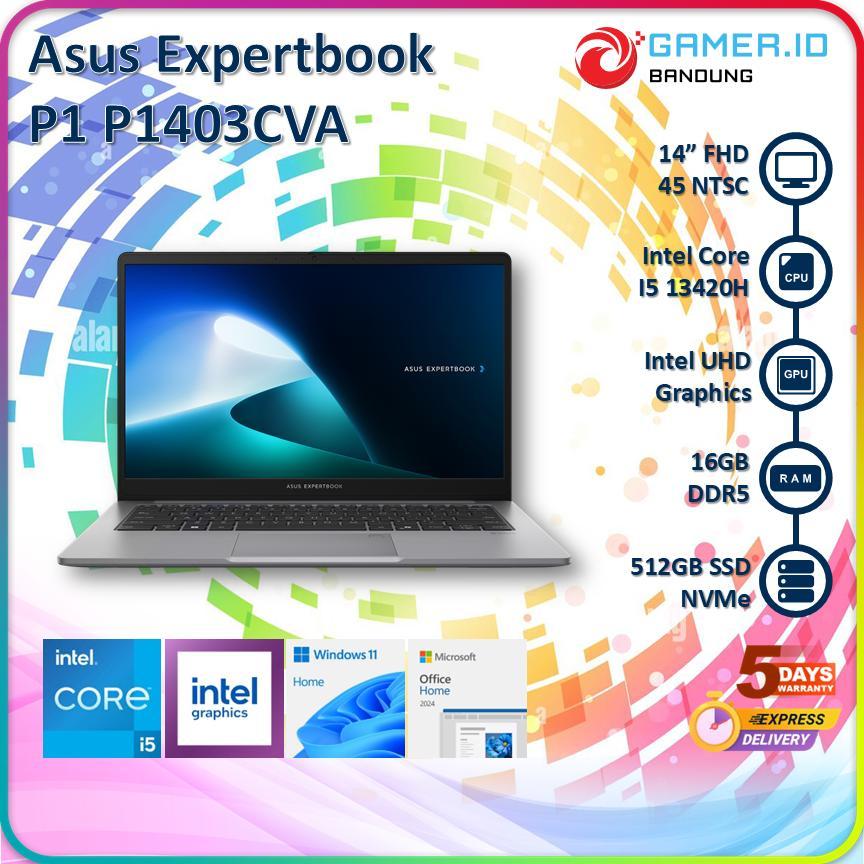 Jual ASUS EXPERTBOOK P1 P1403CVA I5 13420H 16GB 512GB 14" FHD IPS 45NTSC | Shopee Indonesia