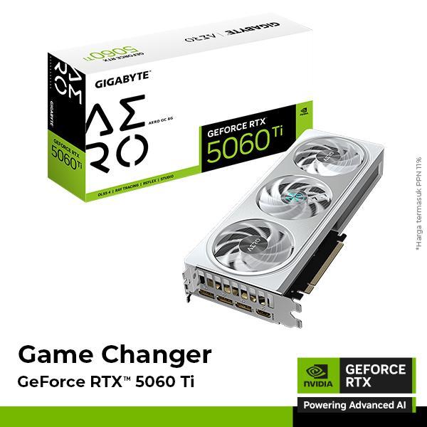 VGA Card Gigabyte GeForce RTX 5060 Ti AERO OC 8G - 8GB GDDR7 | Lazada Indonesia