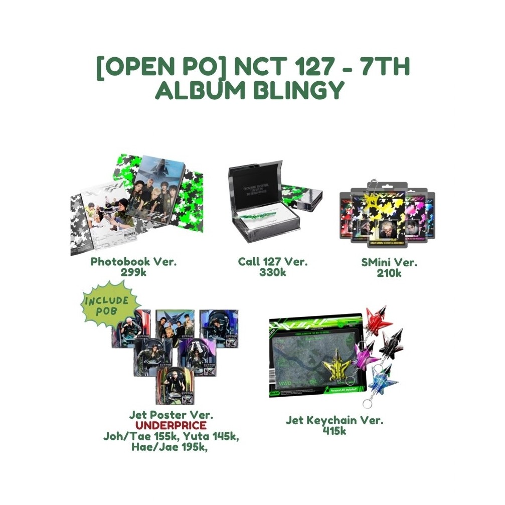 Jual NCT 127 - 7th Album Blingy Photobook / Call 127 / Jet Poster / Smini | Shopee Indonesia