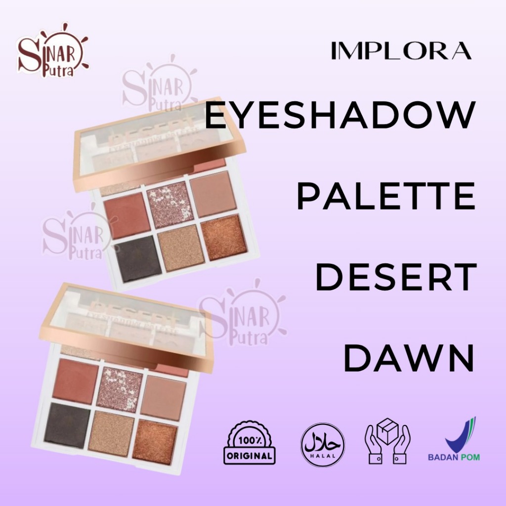 Implora Eyeshadow Eye Shadow - Implora NEW Eyeshadow Palette Desert Dawn Ocean Twilight( 9 warna )