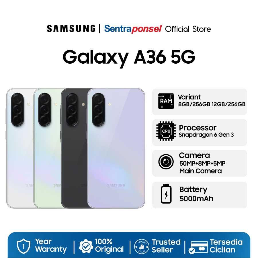 Jual Samsung Galaxy A36 5G 8GB/128GB 8GB/256GB - Garansi Resmi | Shopee Indonesia