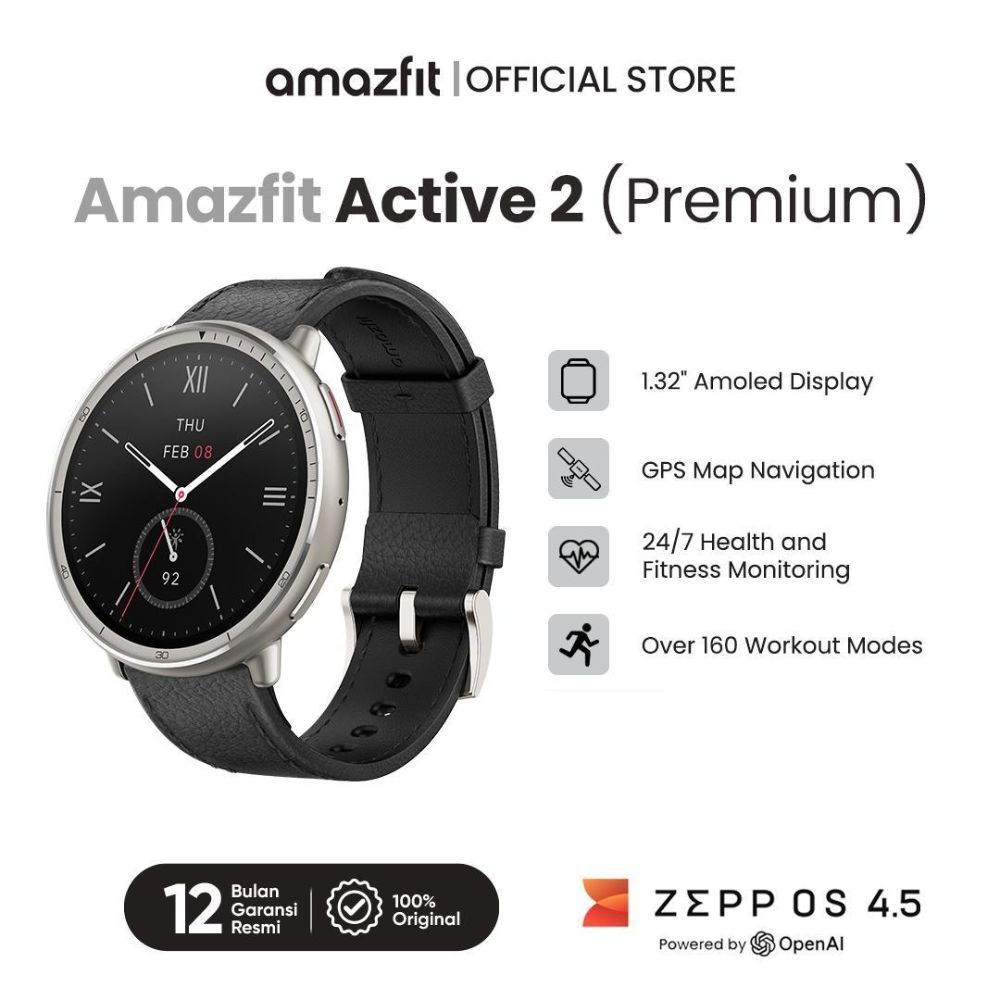 Jual Amazfit Official | Active 2 Premium Smart watch | Shopee Indonesia