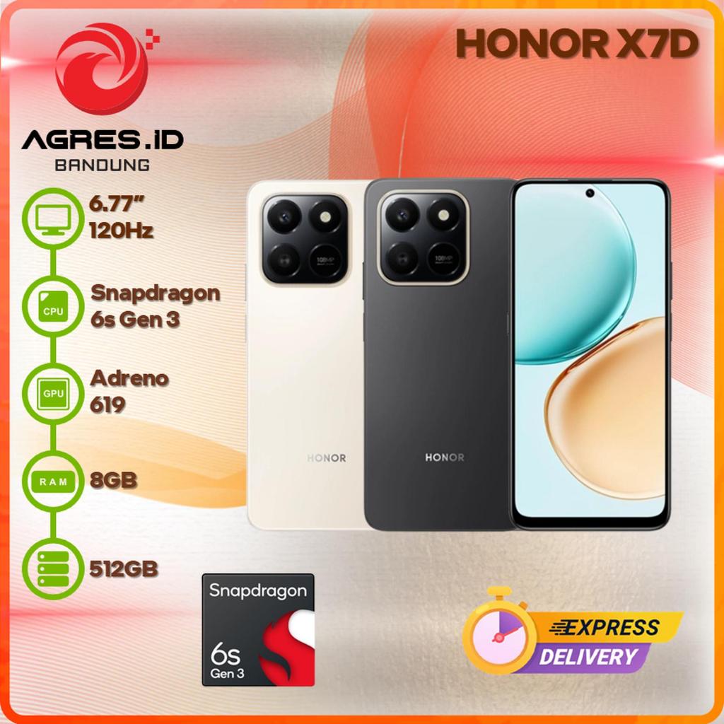 Jual HONOR X7D 8GB 512GB 6.77" 120HZ GARANSI RESMI INDONESIA | Shopee Indonesia