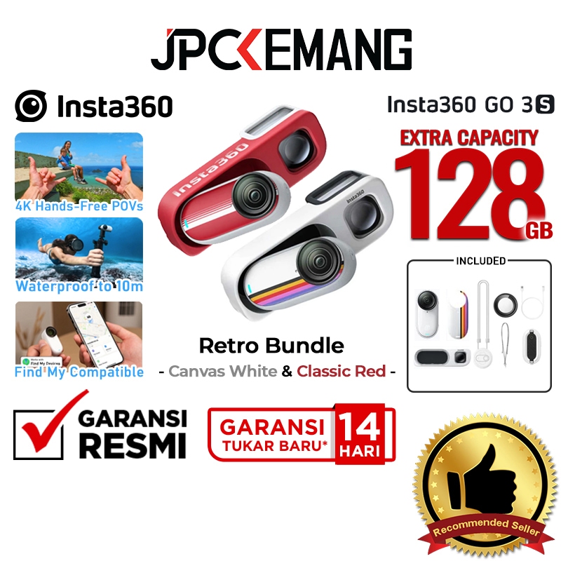 Jual Insta360 GO 3S 4K Action Cam Insta 360 GO3S GO3 S Action Camera Garansi Resmi | Shopee Indonesia