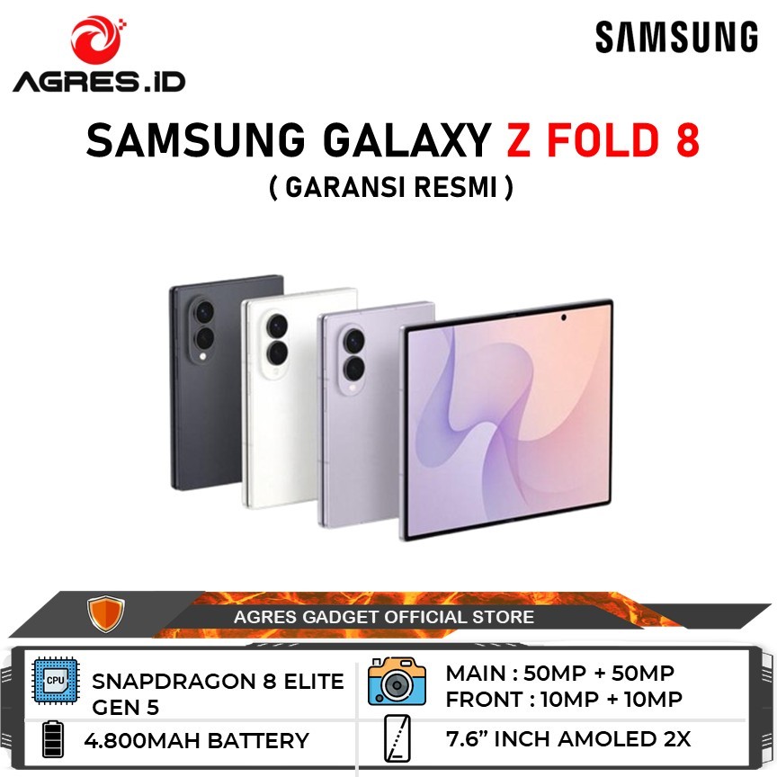 Jual Samsung Galaxy Z Fold 8 5G 12GB/512GB Garansi Resmi Samsung Indonesia | Shopee Indonesia