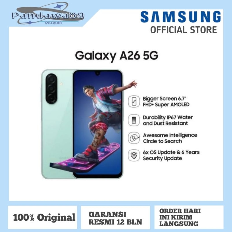 Samsung Galaxy A26 5G 8/256GB Garansi Resmi dan Prodak Original