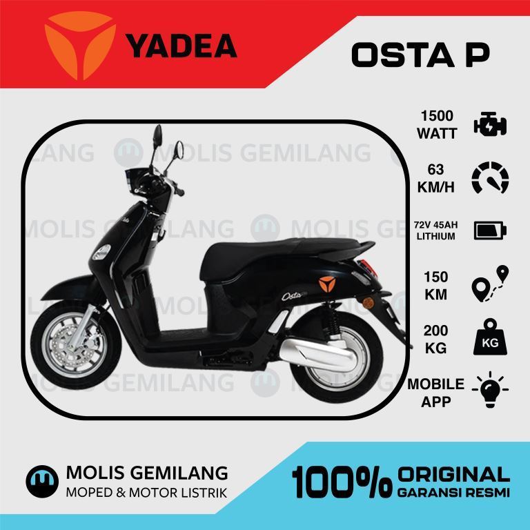 Jual Motor Listrik Yadea Osta P | Shopee Indonesia