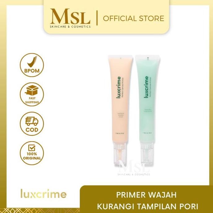 HARGA DISC - LUXCRIME Perfect Canvas - Mattifying Poreless Primer - Hydro Blur