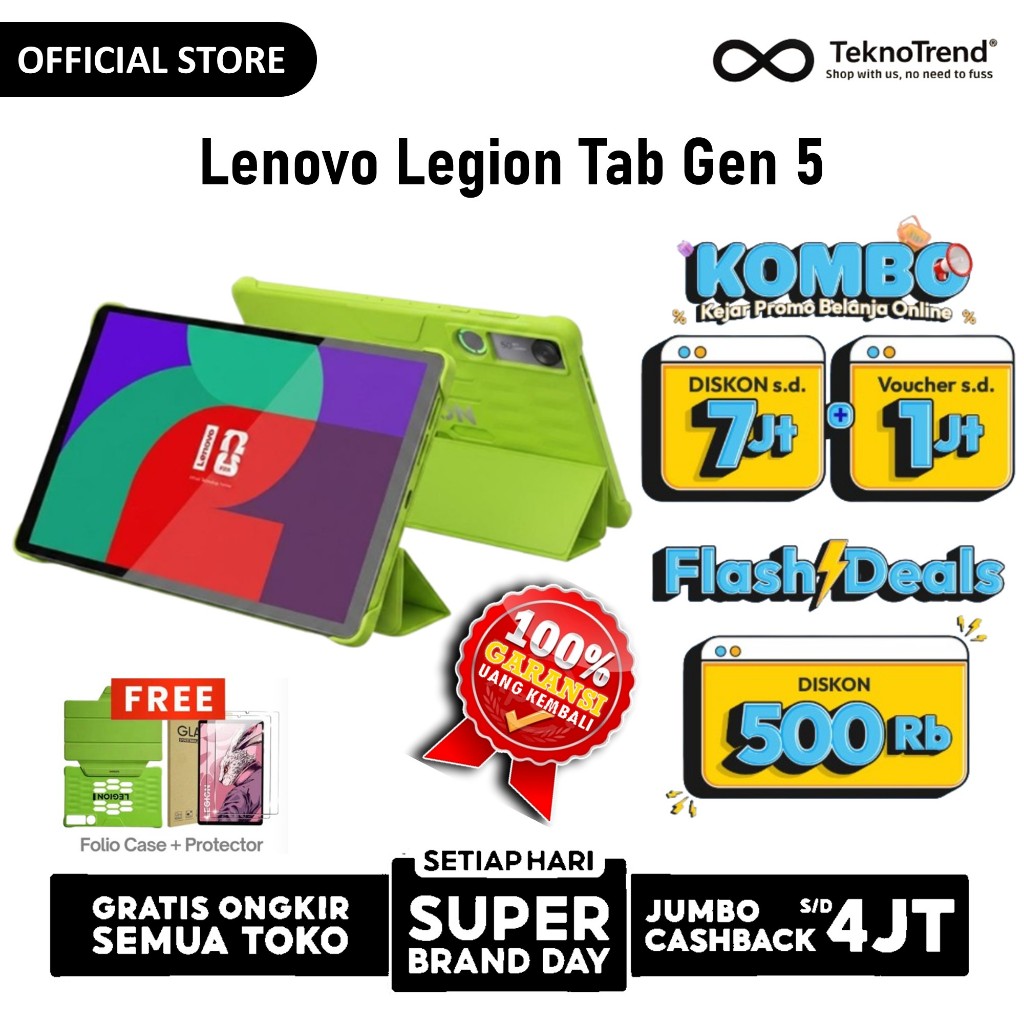 Jual Lenovo Legion Tab Gen 5 | Lenovo Legion Tablet Gen 3 8.8" 16/512GB 12/256GB - GARANSI RESMI | Shopee Indonesia