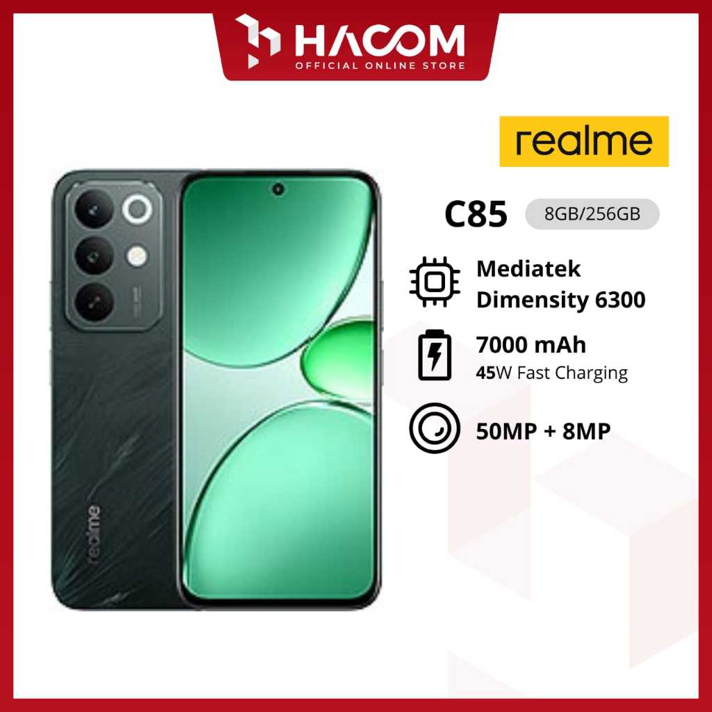 Realme C85 6GB/128GB, 8GB/128GB, 8GB/256GB Garansi Resmi Realme 1 Tahun