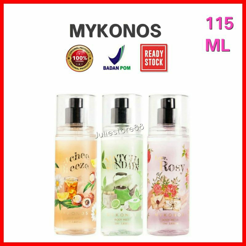 Jual MYKONOS Hair & Body Mist Matcha Sundays Love Rosy Lychee Breeze | Shopee Indonesia