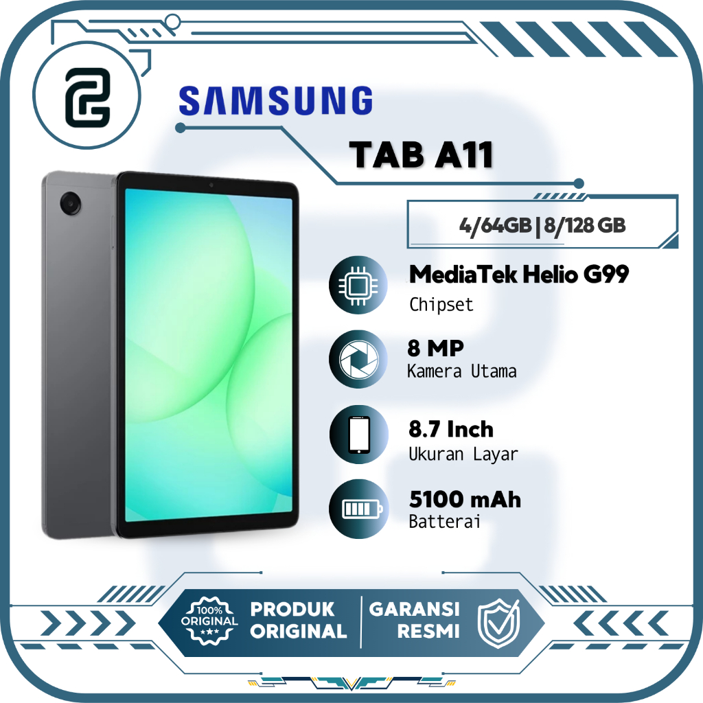 Jual Samsung Galaxy Tab A11 8.7 Inch 4GB/8GB 64GB/128GB Garansi Resmi Indonesia | Shopee Indonesia