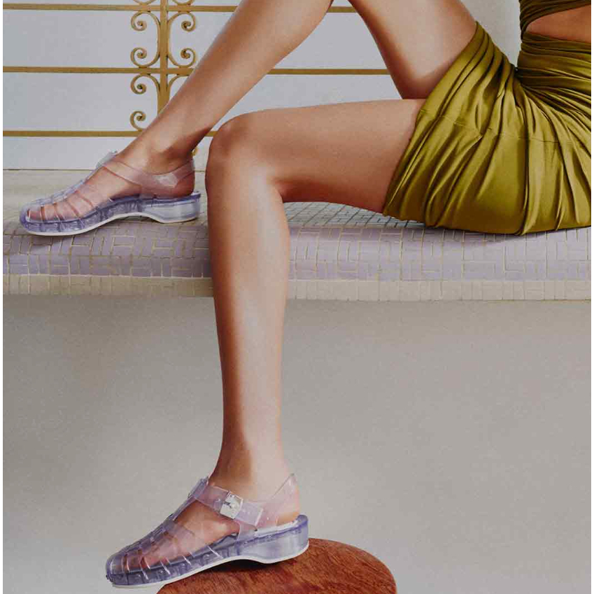 Sepatu Sandal Wanita Melissa Possession Pescura Heel + Scholl Ad Clear
