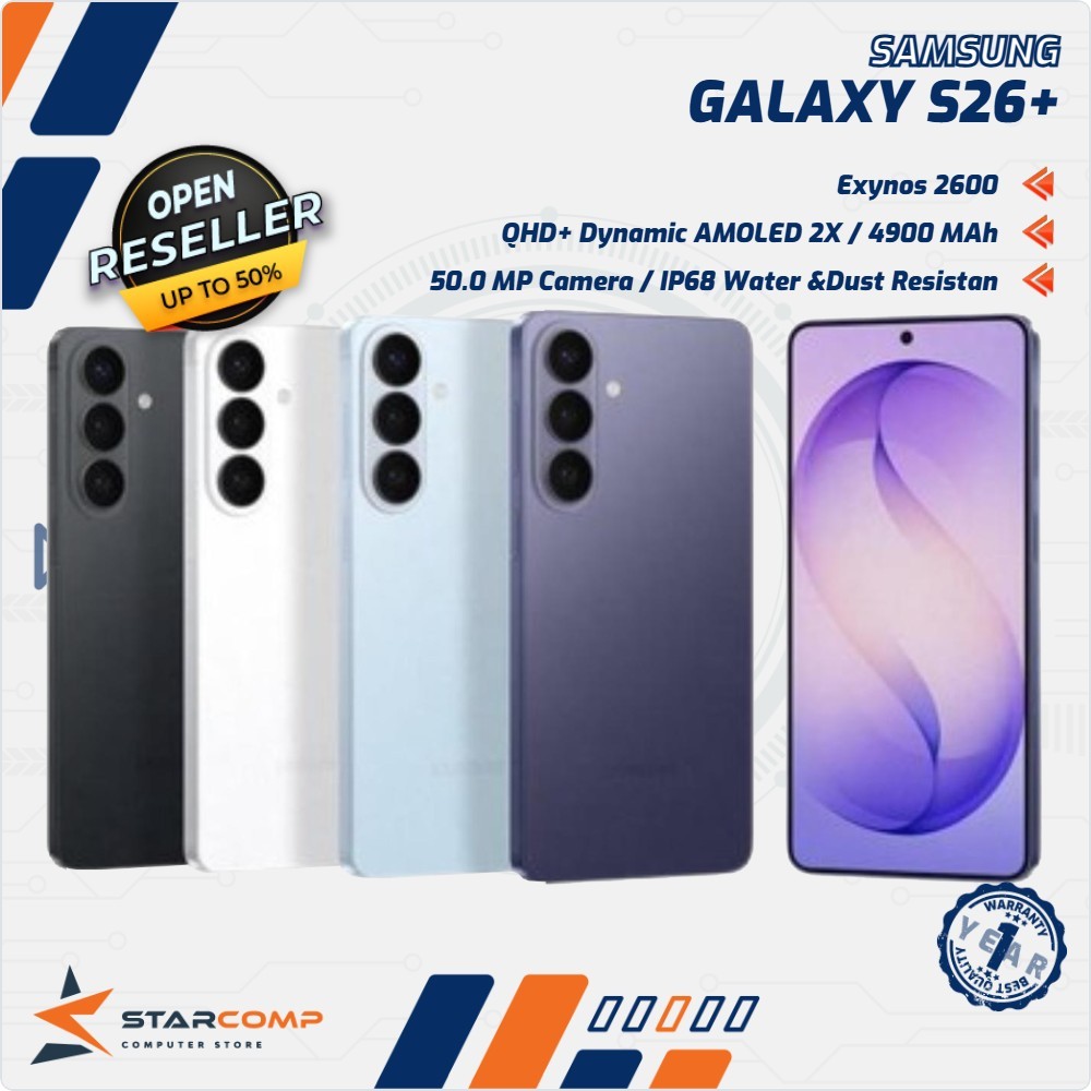 Samsung Galaxy S26+ / S26 Plus Exynos 2600 AI Phone 4900mAh Garansi Resmi