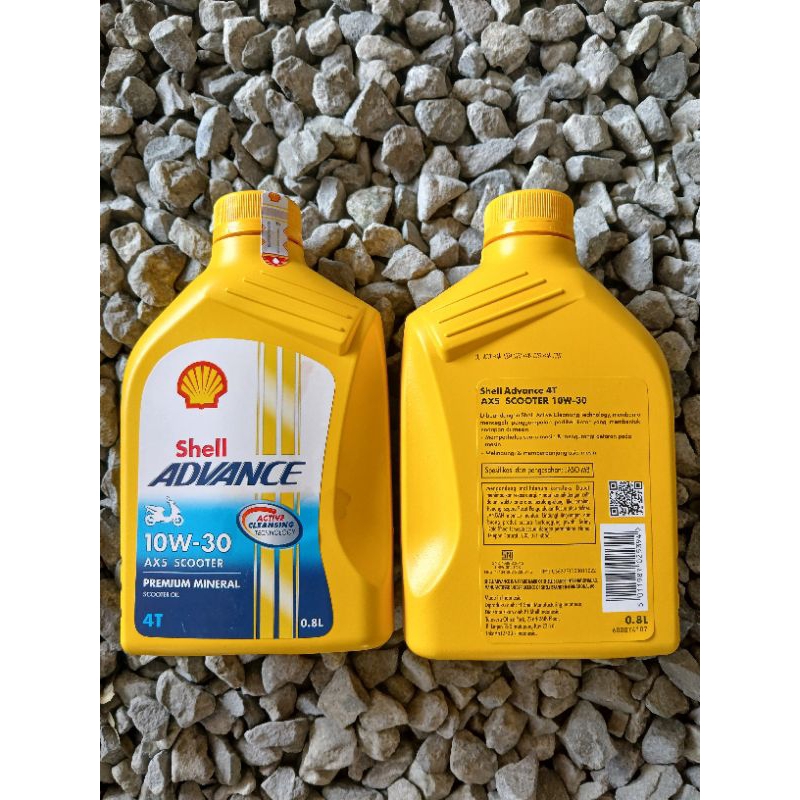 Jual Shell Advance AX5 matic/Scooter 800ml / 0,8 L 10w-30 oil | Shopee Indonesia
