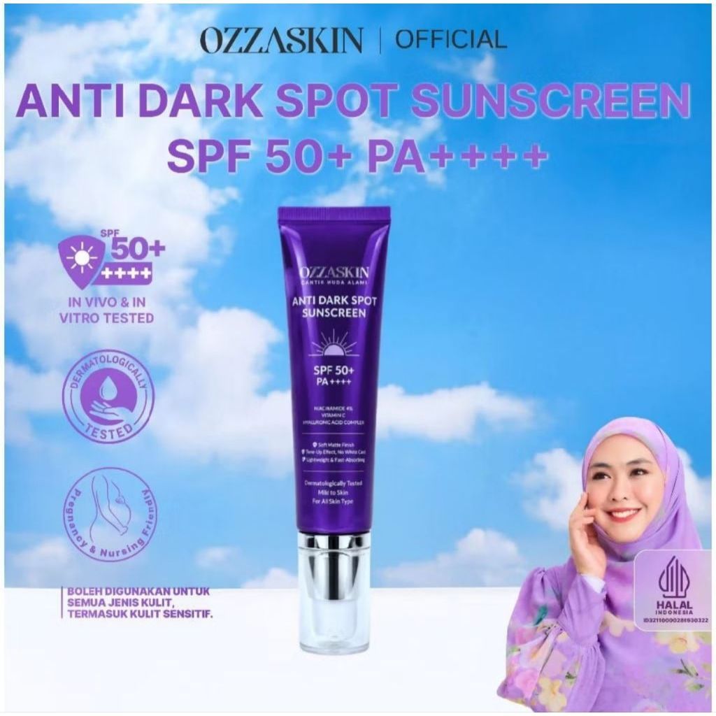 Ozzaskin By Oki Setiana Dewi - sanscreen Flek Treatment Protection (Dark Spot & Anti Aging Sunscreen SPF 50 PA++++)