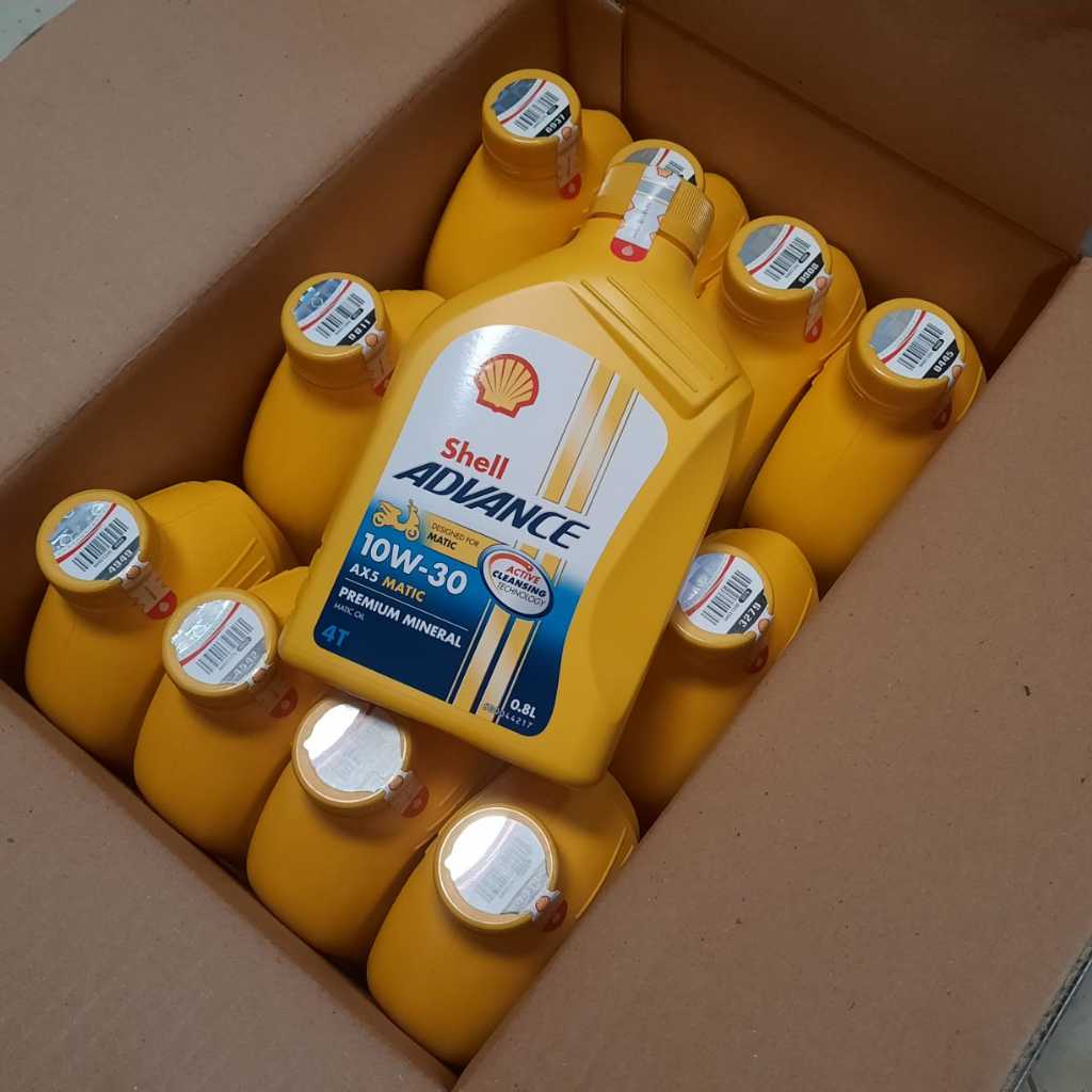 Jual Oli Motor Matik Terbaik Shell Advance 4T AX5 Scooter 20W-40 0.8 Liter | Shopee Indonesia