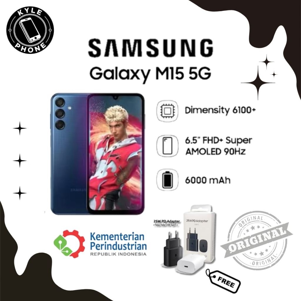 Samsung Galaxy M15 5G 6/128gb Garansi Resmi Sein Samsung Indonesia