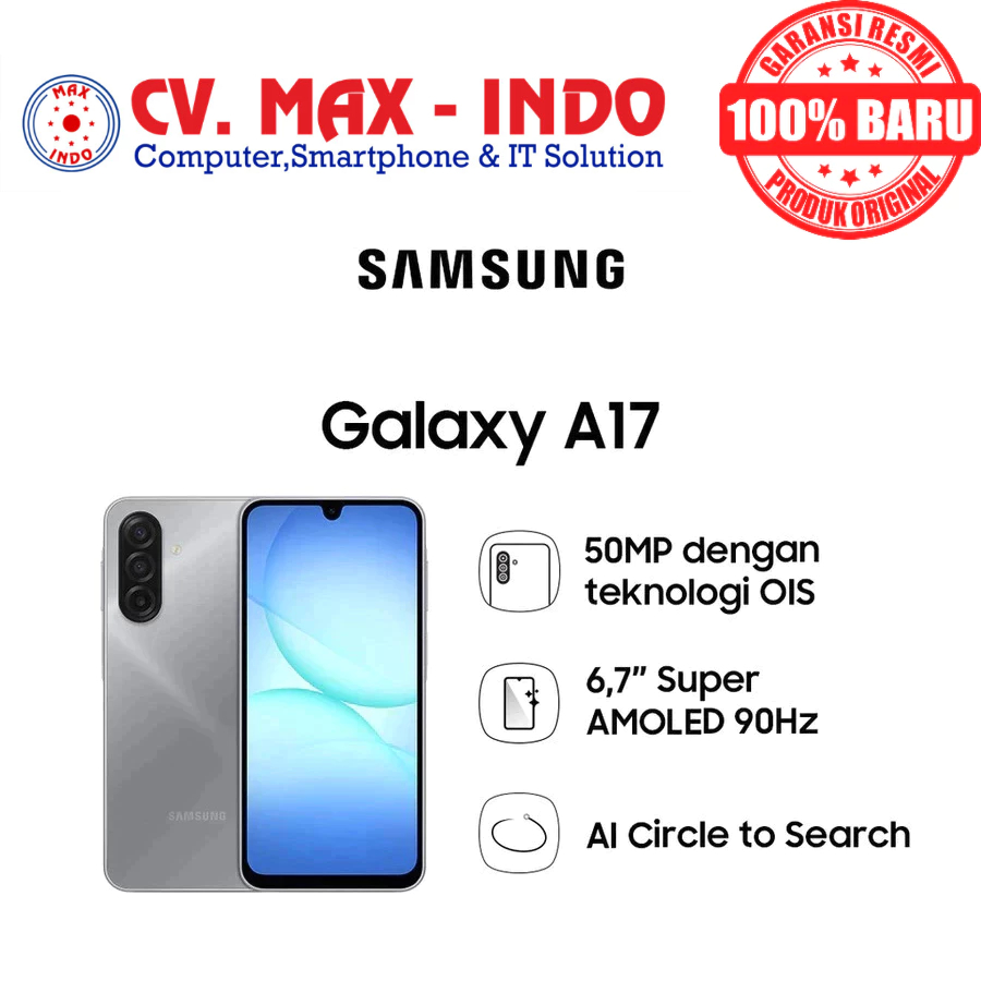SAMSUNG GALAXY A17 4G 8GB/256GB 6.7" GARANSI RESMI