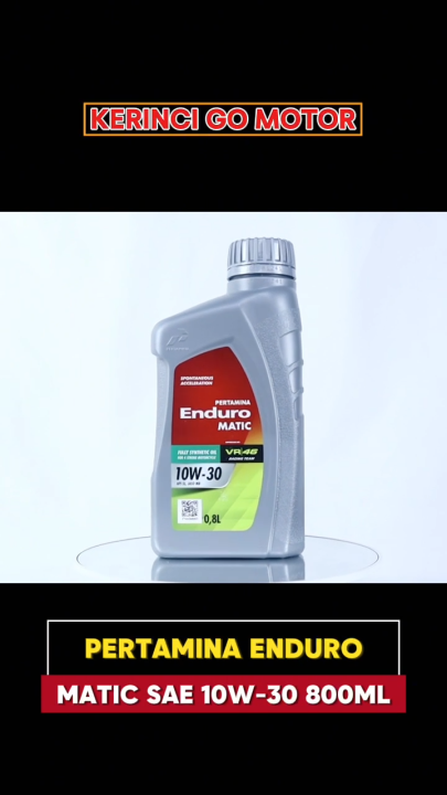 Pertamina Enduro Matic SAE 10W-30 800ml API SL Oli Motor Scooter Mesin Bensin Pelumas Full Synthetic Original | Lazada Indonesia