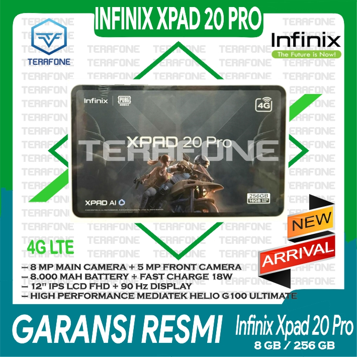 INFINIX XPAD 20 PRO RAM 8/128 8/256 GB GARANSI RESMI TERMURAH