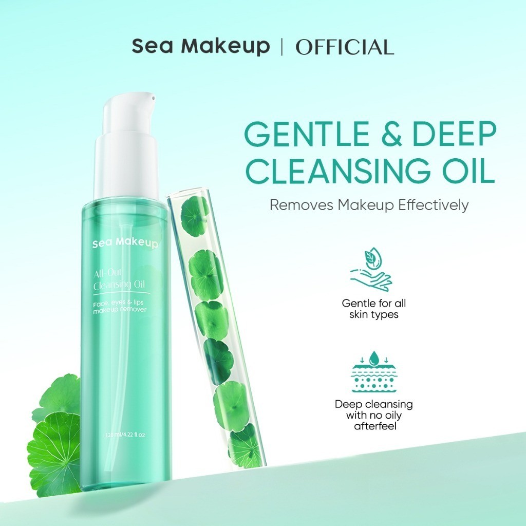 (ORIGINAL) Sea Makeup Gentle & Deep Cleansing Oil 120ml Pembersih Makeup Waterproof Pengganti Micellar Water