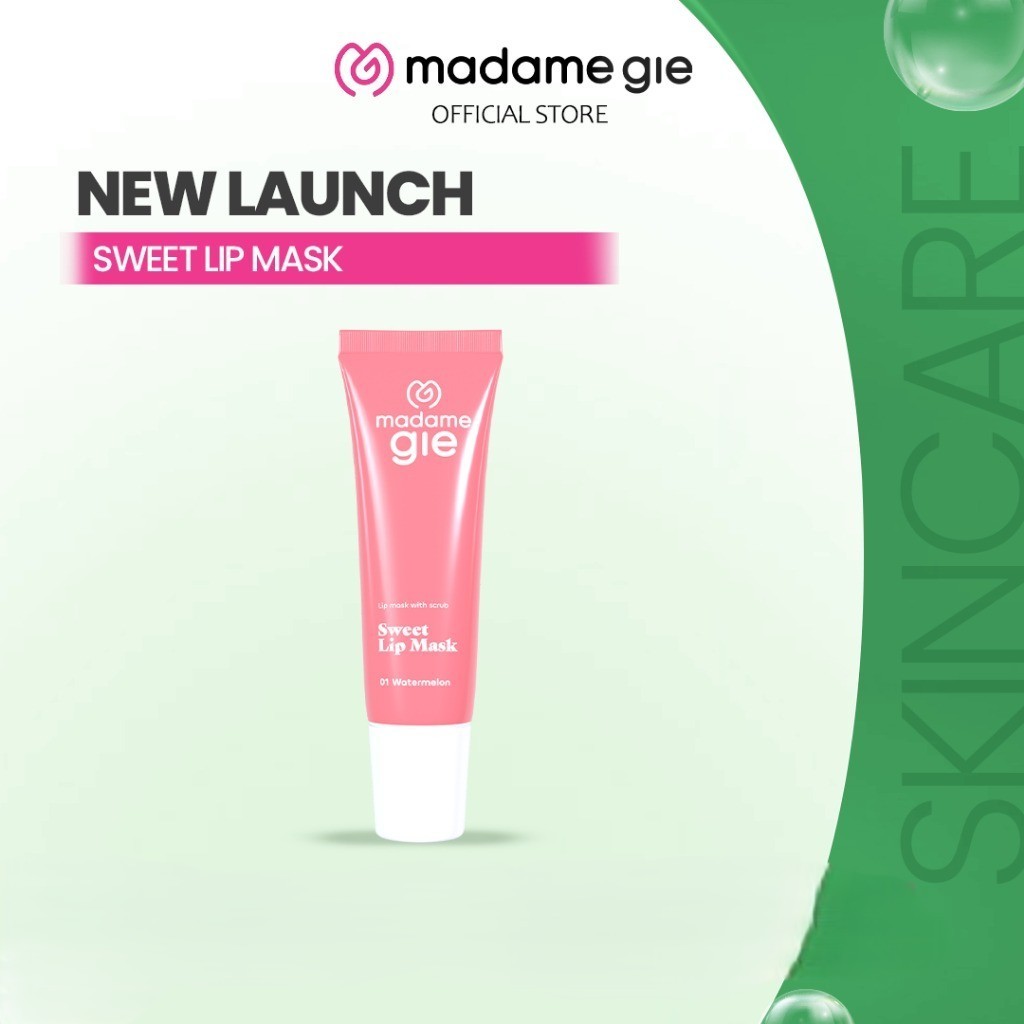 Madame Gie Sweet Lip Mask 2in1 Lip Mask & Gentle Scrub Hydrating Moisture Lock Pelembap Bibir