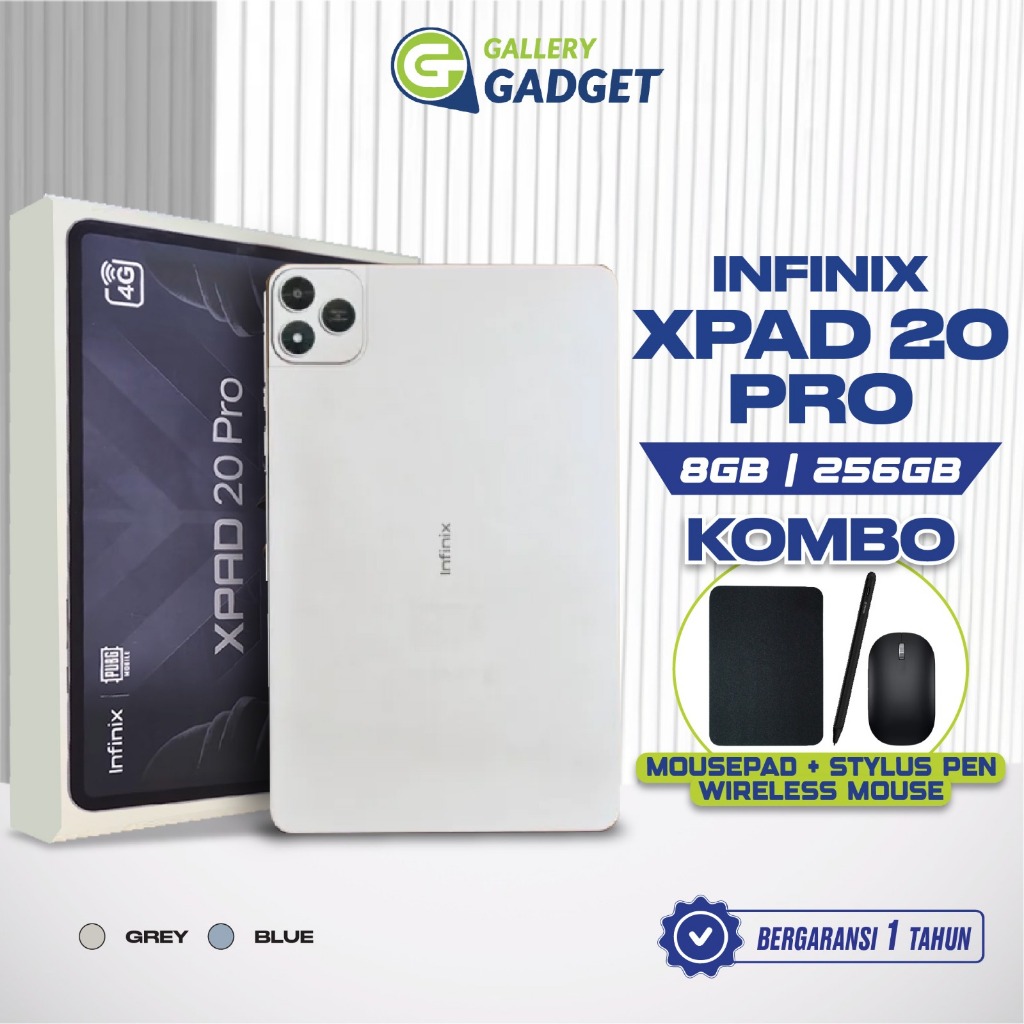 Infinix XPAD 20 Pro 4G LTE 8/256 GB Tablet 12 inch Garansi Resmi