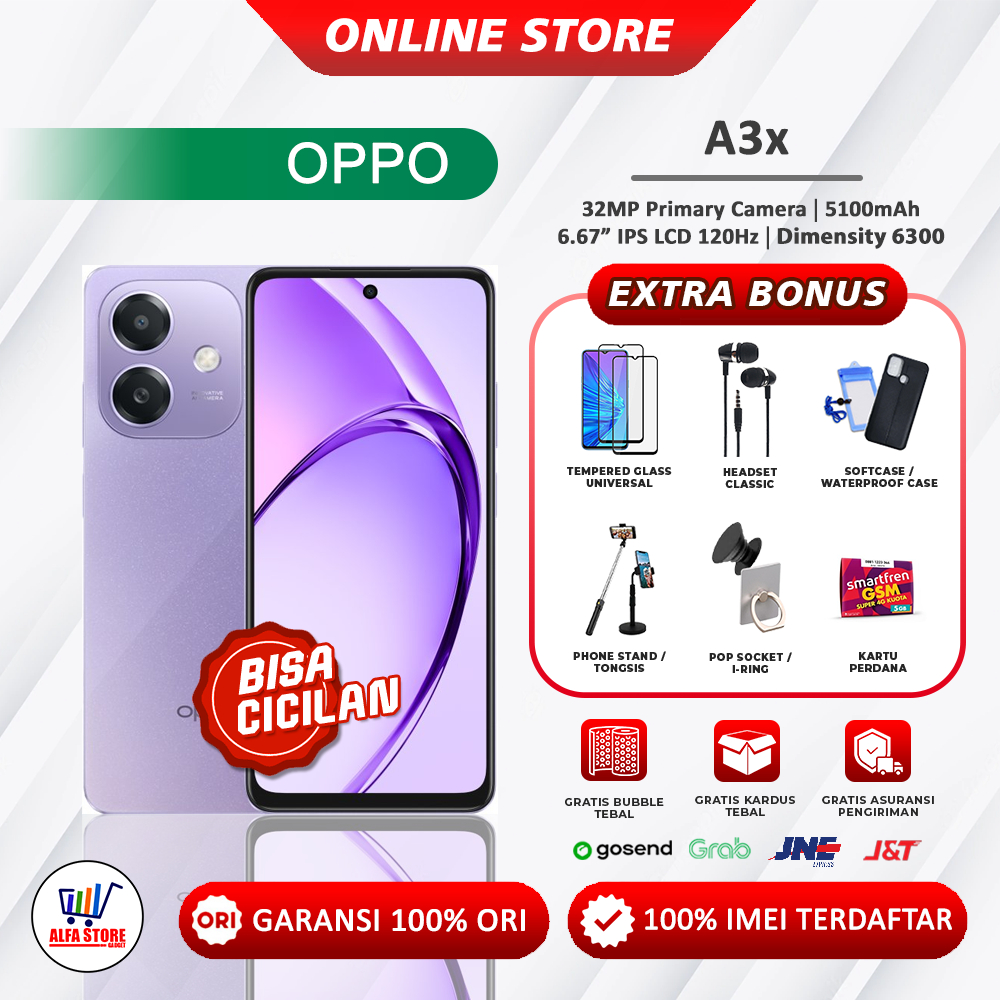 Oppo A3x ram 6/128Gb ram 4/128Gb ram 4/64Gb a6x ram8/128gb garansi resmi