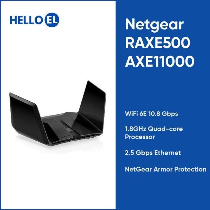 Jual Netgear Nighthawk Raxe500 Axe11000 10.8Gbps Wifi 6E Router New Stok | Shopee Indonesia